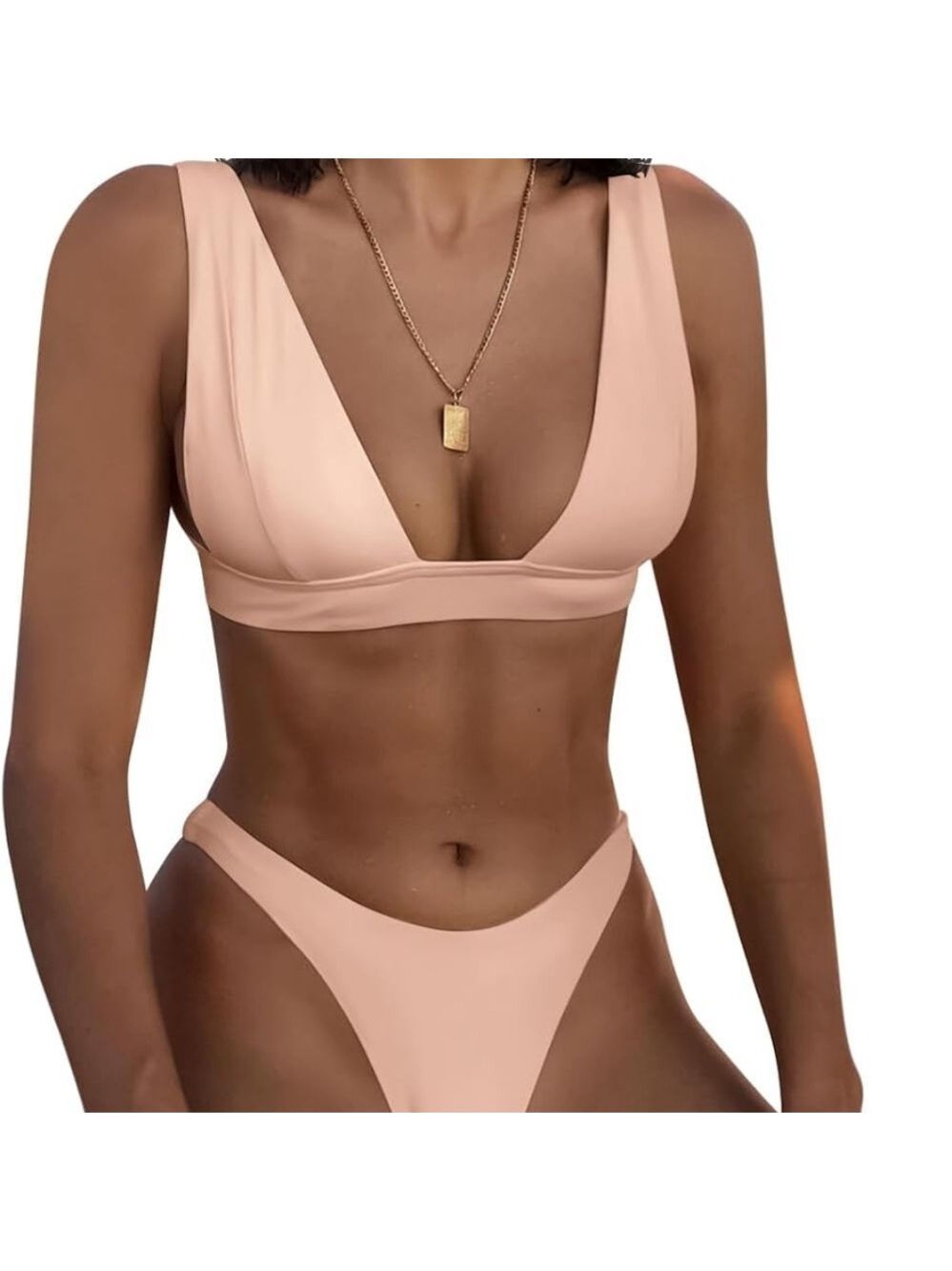 miketai 2 piece bathing suit swimsuit bikini medium nwt new